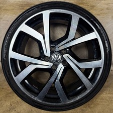 1X 19" GENUINE VW GOLF MK7 GT GTI BRESCIA CLUBSPORT ALLOY WHEEL TYRE 5G0601025CL
