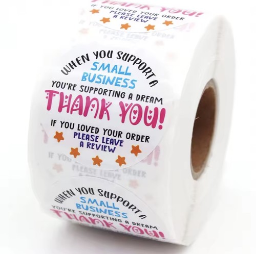 Thank you stickers please - thank,