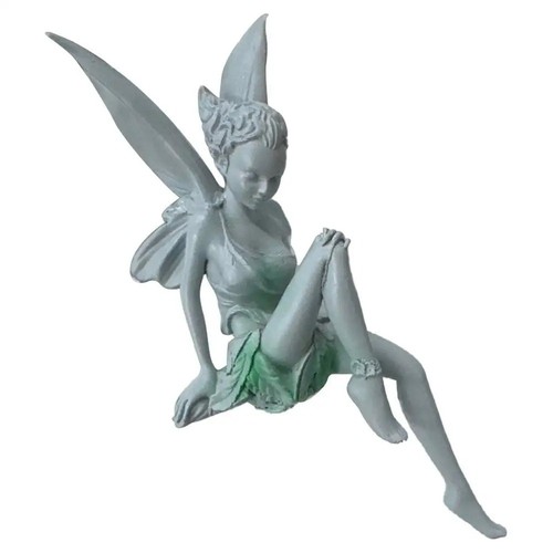 Sitting fairy statue resin - sitting,