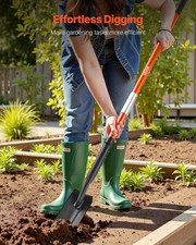  Trench Shovel, 4 in Blade Heavy-Duty Trenching Shovel, Narrow Spade Trench Digg