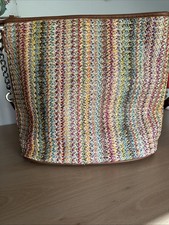 Ollie & Nic Striped Billie bucket bag