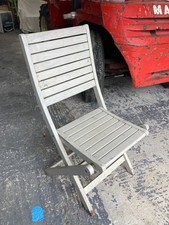 Folding Wooden Cream Painted