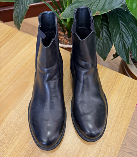 Ecco black leather chelsea - ecco,