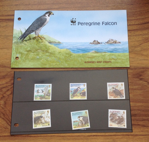 Alderney stamps peregrine - alderney, stamps: