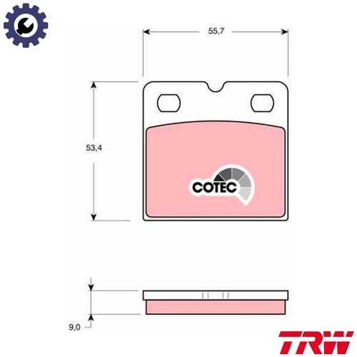 Brake pad set disc - brake,