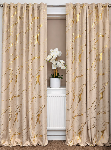 Velvet curtains marble gold - marble,