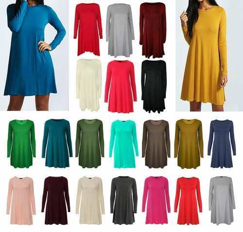Women swing dress flared - dress,