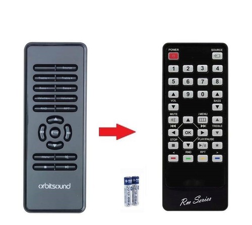 Replacement remote control for - control,