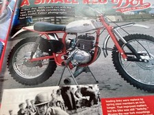 DOT RED OFF ROAD SCRAMBLER MOTORCYCLE MAGAZINE ARTICLE