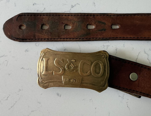 Vintage levi brown leather - vintage,