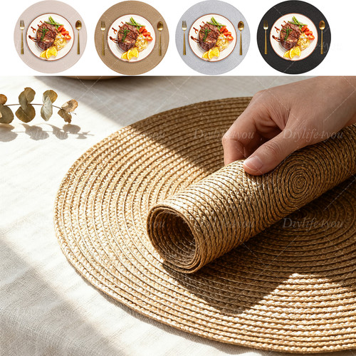 Set woven round - of, 12