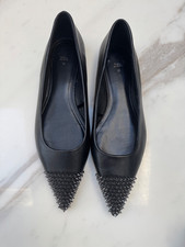 ZARA Black Leather Pointed