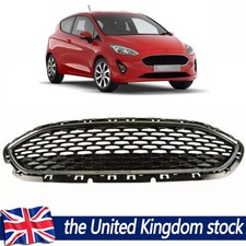 Front Grille Center Honeycomb Mesh Grill For Ford FiestaS MK8 2017-2020 2021 