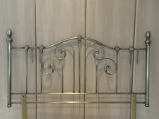 King Size Headboard Antiqued Brass