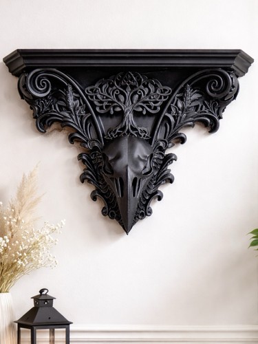 Gothic black carved - black,