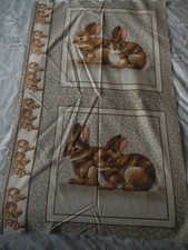 Rabbit, brown. Fabric cushion