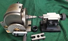 Used Vertex BS0 Dividing Head with centre, Tailstock and Plates MYFORD thread