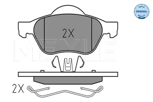 Brake pads front axle - axle, 025