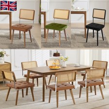 Rattan Back Dining Chairs With