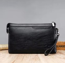 Men's Pu Leather Briefcase Clutch Handbag Bag Business Organizer Wallet Purse