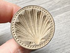 ANTIQUE WOOD SCALLOP SHELL DESIGN MOULD FOR CHOCOLATE / SWEETS VICTORIAN FOOD