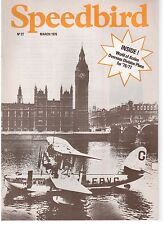 BRITISH AIRWAYS SPEEDBIRD STAFF MAGAZINE MARCH 1976 BA 