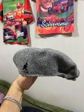 KANGOL Hat Grey Wool Flat