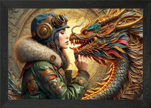 Steampunk encounter framed - encounter,