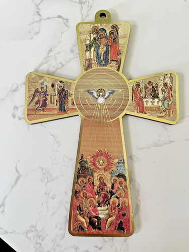 Holy spirit wooden wall cross - spirit,