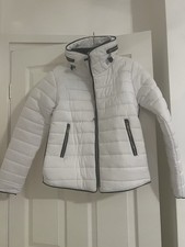 Woman’s White Quilted Jacket - Size S - New Without Tags