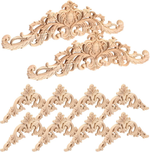 Pcs wood appliques and - 10,