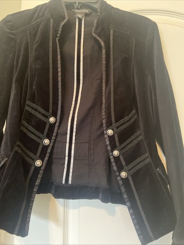 Whbm womens blazer black - whbm, 6