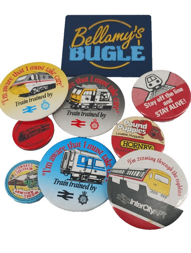 Trains railway badges - trains,