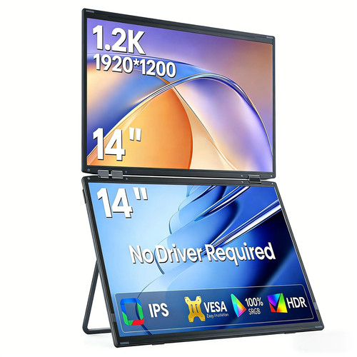 Portable dual monitor 2k - dual, 1.2k
