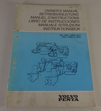 Operating Manual Volvo Penta Boat Engine AD31A, B To TAMD41A, B Status 07/1989