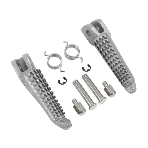 Pair front footrest foot - front,
