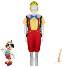 Cosplay The Adventures of Pinocchio Costumes Halloween Adult Kids Full Set Suits