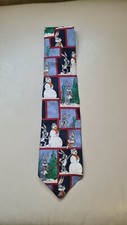 Bugs Bunny Tie M&S StMichael Christmas Cartoon Snowman Used Twice Good Condition