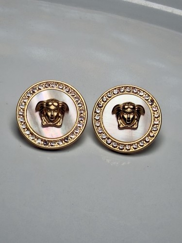 Versace medusa round stud - versace,