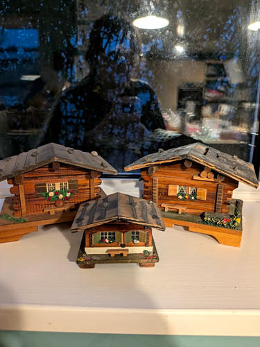 Vintage swiss wood set of - of, 3