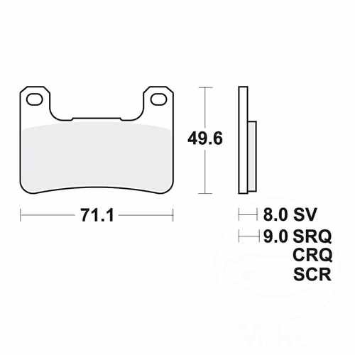 Trw brake pads sintered - brake,