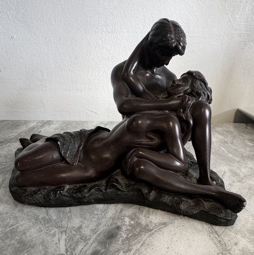 Erotic bronze figurine statue - bronze,
