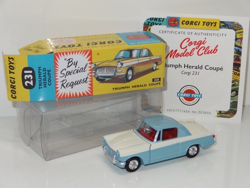 Corgi 231 triumph herald coupe - corgi,