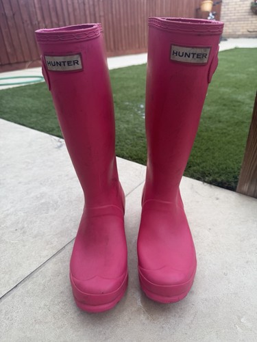 Pink hunter wellies size - hunter,