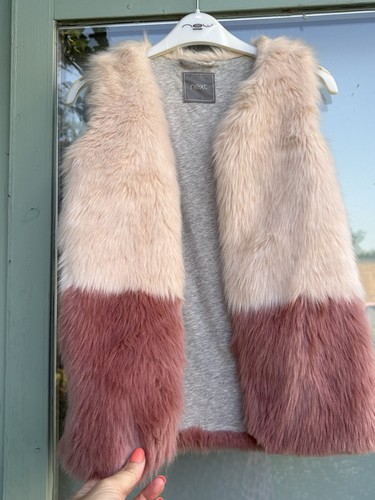 Girls faux fur age gillet - age, 10