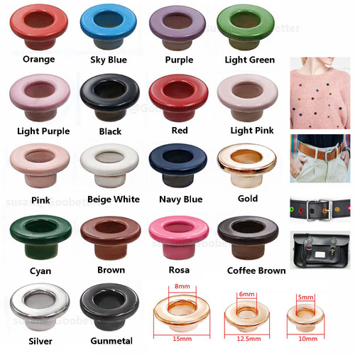 Brass eyelet with washer - brass,