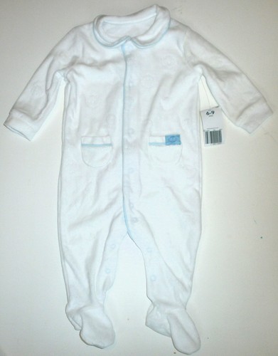 Matalan white velour babygrow - matalan,