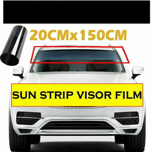 Car black sun visor - black, strip