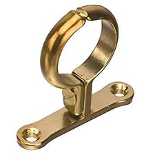 Cast Brass School Board Pipe Clip / Screw on Bracket - 15mm , 22mm , 28mm