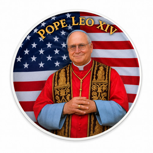 Pope leo xiv magnet american - leo,